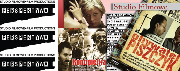 Studio Filmowe PERSPEKTYWA ul. Puławska 61 02-595 Warszawa, e-mail: biuro@studioperspektywa.pl, wybrane filmy, logo studia